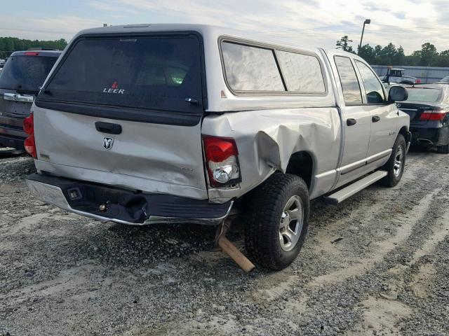 1D7HA18N98S564421 - 2008 DODGE RAM 1500 S SILVER photo 4