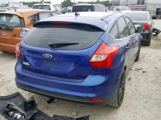 1FAHP3N25CL347245 - 2012 FORD FOCUS TITA BLUE photo 4