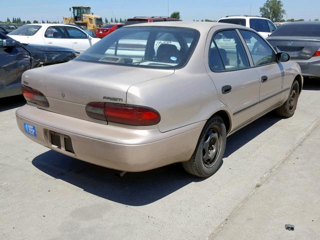 1Y1SK5269SZ063920 - 1995 GEO PRIZM BASE ოქროსფერი ფოტო 4