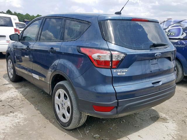 1FMCU0F71JUB11460 - 2018 FORD ESCAPE S BLUE photo 3