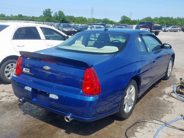 2G1WK151469291766 - 2006 CHEVROLET MONTE CARL BLUE photo 4