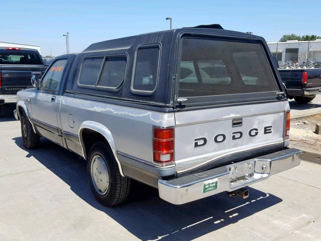 1B7GN14M2HS473594 - 1987 DODGE DAKOTA BLUE photo 3