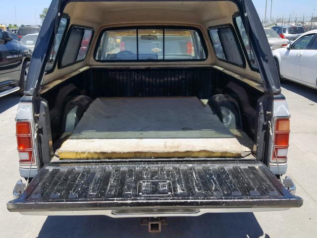 1B7GN14M2HS473594 - 1987 DODGE DAKOTA BLUE photo 6