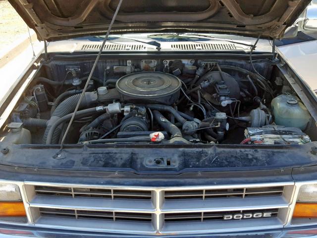 1B7GN14M2HS473594 - 1987 DODGE DAKOTA BLUE photo 7