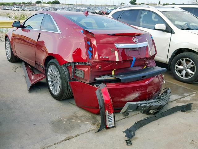 1G6DK1E35D0165684 - 2013 CADILLAC CTS PERFOR RED photo 3