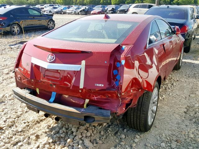 1G6DK1E35D0165684 - 2013 CADILLAC CTS PERFOR RED photo 4