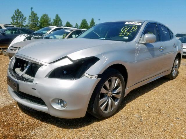 JN1BY1AR8CM395212 - 2012 INFINITI M37 X SILVER photo 2