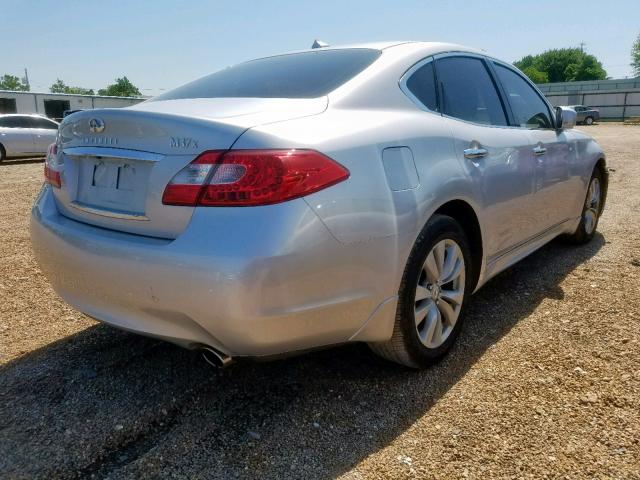 JN1BY1AR8CM395212 - 2012 INFINITI M37 X SILVER photo 4