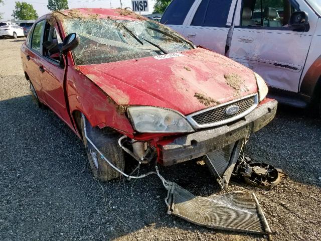 1FAHP34N77W191936 - 2007 FORD FOCUS ZX4 RED photo 1