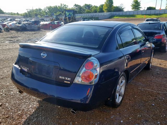 1N4BL11E55N431658 - 2005 NISSAN ALTIMA SE BLUE photo 4