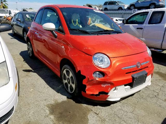 3C3CFFGE3GT144546 - 2016 FIAT 500 ELECTR ORANGE photo 1