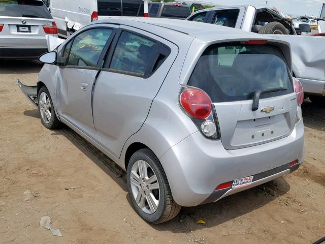 KL8CD6S96FC719110 - 2015 CHEVROLET SPARK 1LT SILVER photo 3