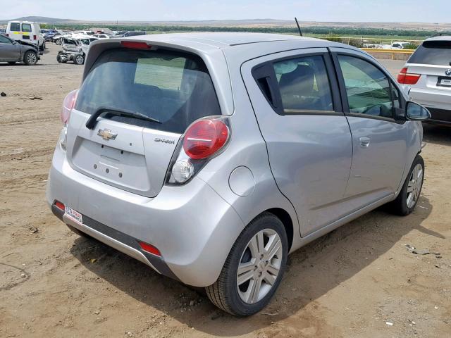 KL8CD6S96FC719110 - 2015 CHEVROLET SPARK 1LT SILVER photo 4