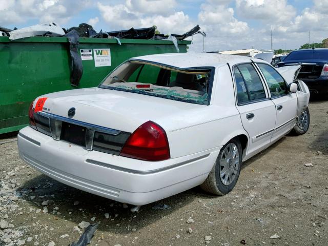 2MEFM74V68X604841 - 2008 MERCURY GRAND MARQ WHITE photo 4