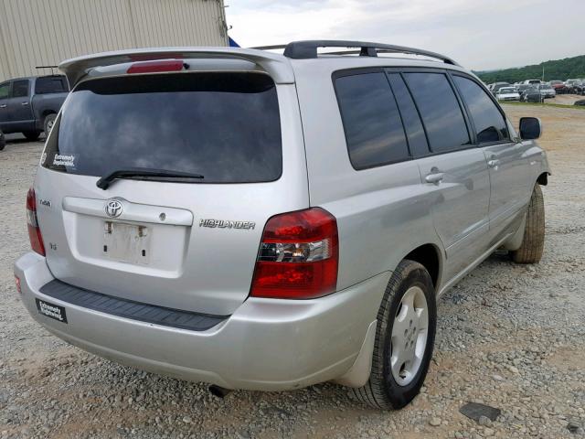 JTEDP21A260097349 - 2006 TOYOTA HIGHLANDER SILVER photo 4