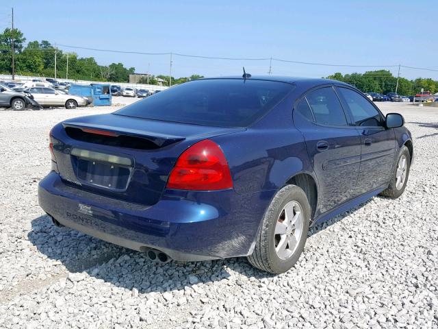 2G2WP582X81147326 - 2008 PONTIAC GRAND PRIX BLUE photo 4