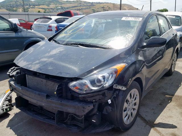 KMHD35LH2HU382393 - 2017 HYUNDAI ELANTRA GT BLACK photo 2