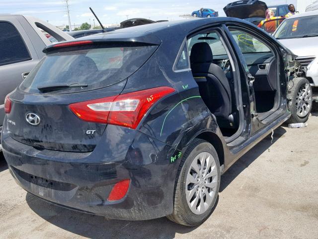 KMHD35LH2HU382393 - 2017 HYUNDAI ELANTRA GT BLACK photo 4