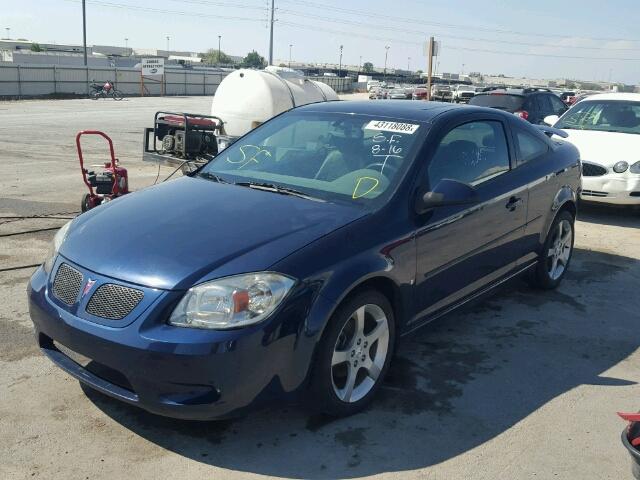 1G2AT18H697268619 - 2009 PONTIAC G5 GT BLUE photo 2