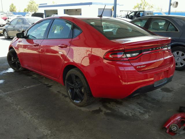 1C3CDFBB8FD112571 - 2015 DODGE DART SXT RED photo 3