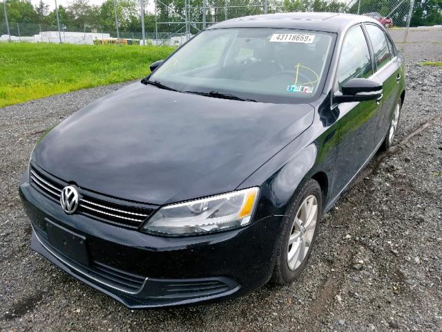 3VWD17AJ0EM390209 - 2014 VOLKSWAGEN JETTA SE BLACK photo 2