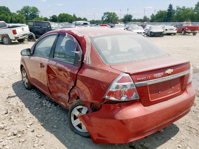 KL1TD5DE8AB120288 - 2010 CHEVROLET AVEO LS MAROON photo 3