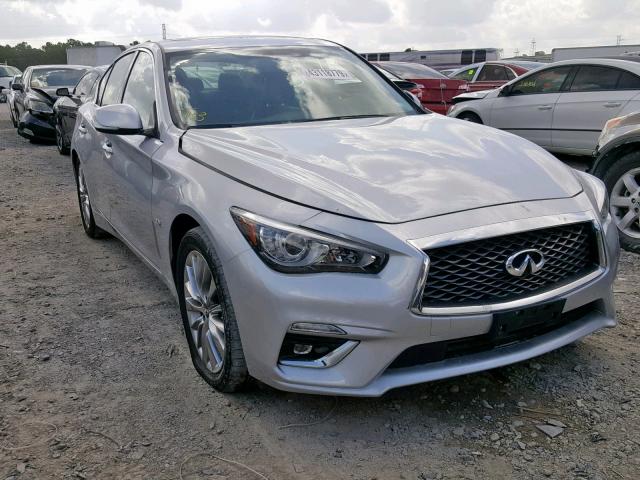 JN1EV7APXKM513623 - 2019 INFINITI Q50 LUXE SILVER photo 1