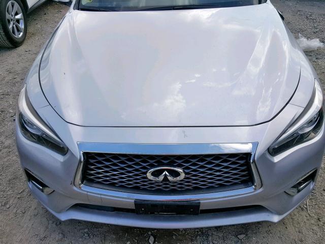 JN1EV7APXKM513623 - 2019 INFINITI Q50 LUXE SILVER photo 8