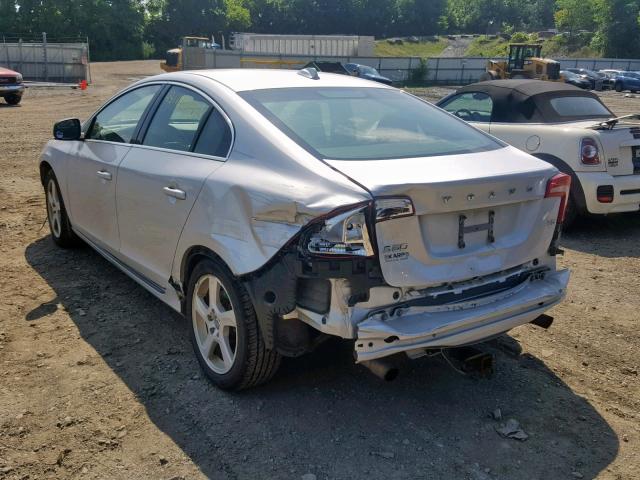 YV1622FS4C2112067 - 2012 VOLVO S60 T5 SILVER photo 3