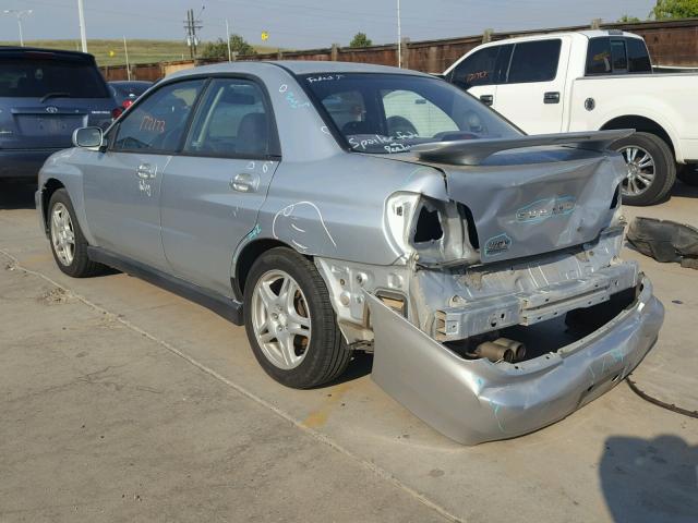 JF1GD29663G501112 - 2003 SUBARU IMPREZA WR SILVER photo 3