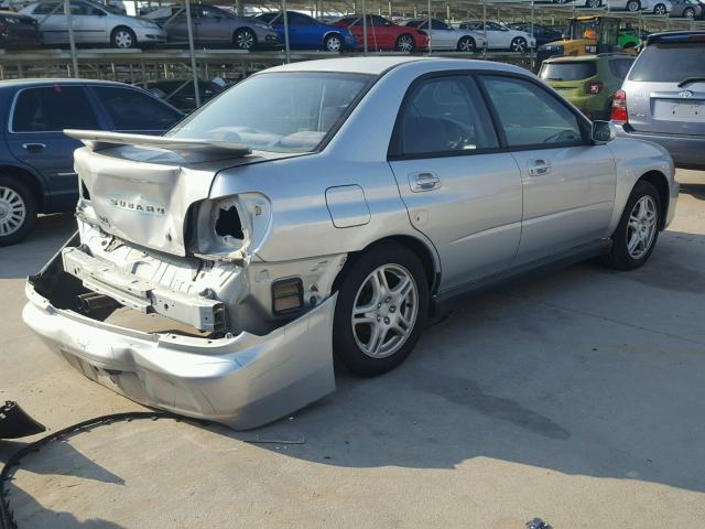 JF1GD29663G501112 - 2003 SUBARU IMPREZA WR SILVER photo 4