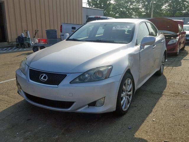 JTHCK262072015266 - 2007 LEXUS IS 250 SILVER photo 2