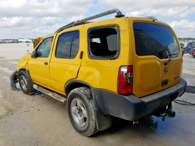 5N1ED28TX2C508932 - 2002 NISSAN XTERRA XE YELLOW photo 3