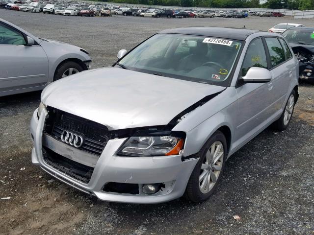 WAUKF78P09A017063 - 2009 AUDI A3 2.0T QU GRAY photo 2