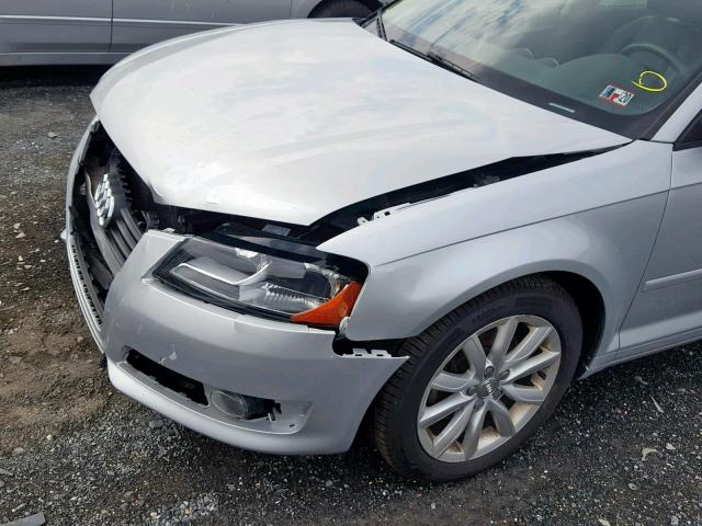 WAUKF78P09A017063 - 2009 AUDI A3 2.0T QU GRAY photo 9