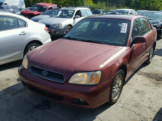 4S3BE625447209566 - 2004 SUBARU LEGACY L S RED photo 2