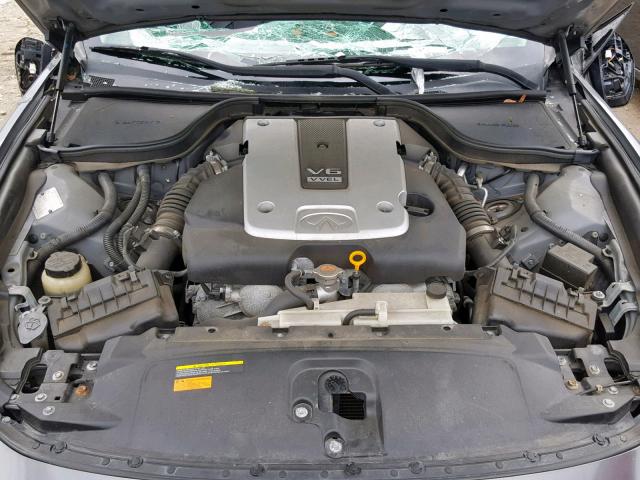 JN1CV6FE0AM353985 - 2010 INFINITI G37 BASE GRAY photo 7