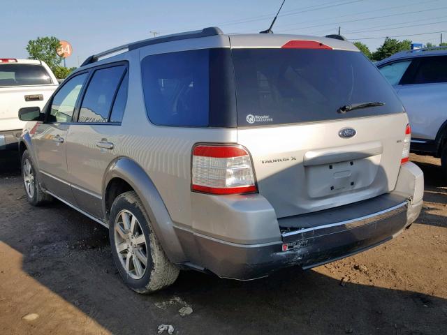 1FMDK02W08GA44172 - 2008 FORD TAURUS X S SILVER photo 3