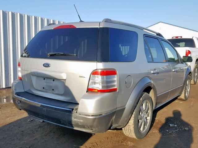 1FMDK02W08GA44172 - 2008 FORD TAURUS X S SILVER photo 4