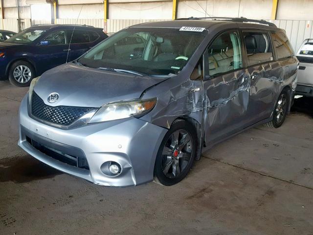 5TDXK3DCXCS193791 - 2012 TOYOTA SIENNA SPO GRAY photo 2