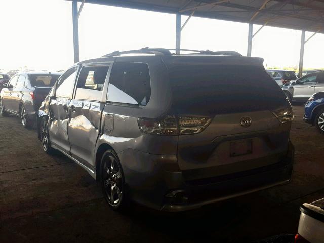 5TDXK3DCXCS193791 - 2012 TOYOTA SIENNA SPO GRAY photo 3