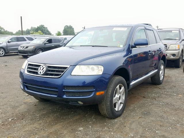 WVGBC67L34D014780 - 2004 VOLKSWAGEN TOUAREG 3. BLUE photo 2