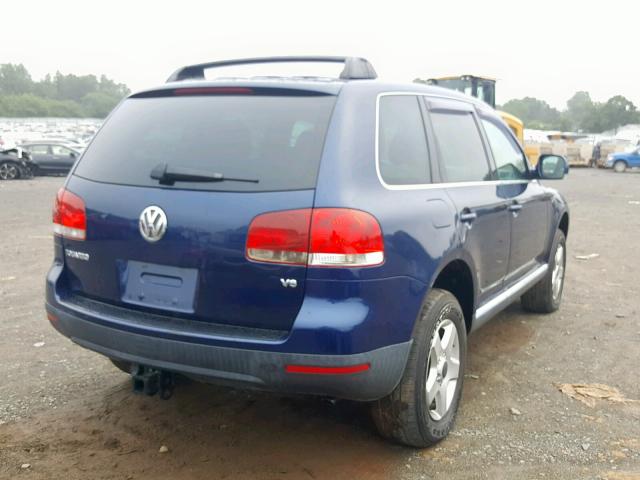 WVGBC67L34D014780 - 2004 VOLKSWAGEN TOUAREG 3. BLUE photo 4