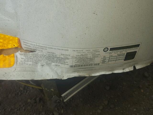 4YMBC1420HR002689 - 2017 UTILITY UTILITY WHITE photo 10