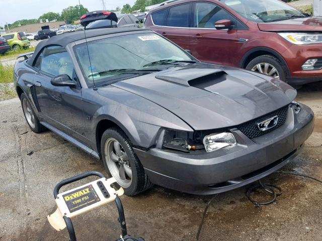 1FAFP45X03F322454 - 2003 FORD MUSTANG GT GRAY photo 1