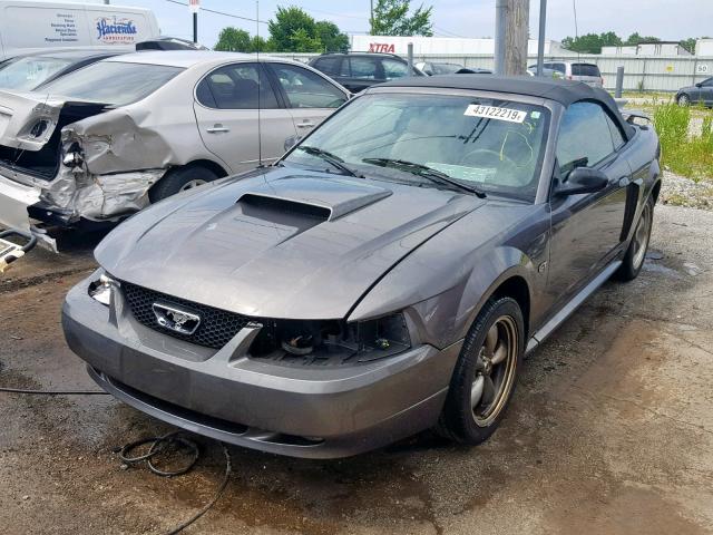 1FAFP45X03F322454 - 2003 FORD MUSTANG GT GRAY photo 2