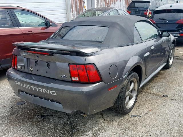 1FAFP45X03F322454 - 2003 FORD MUSTANG GT GRAY photo 4