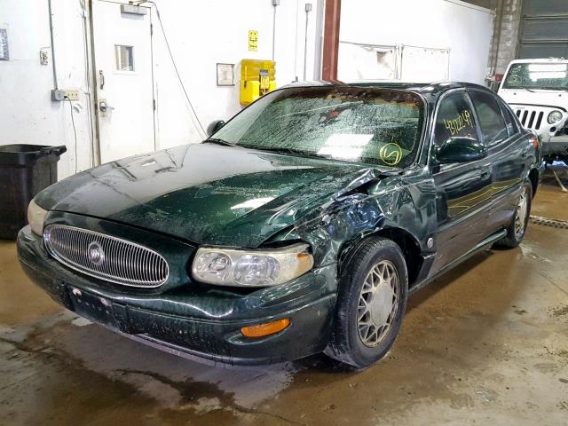 1G4HP54K014271184 - 2001 BUICK LESABRE CU GREEN photo 2