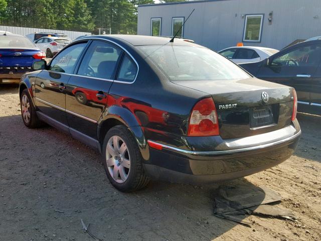 WVWRH63B63P245946 - 2003 VOLKSWAGEN PASSAT GLX BLACK photo 3