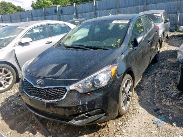 KNAFX4A8XG5475201 - 2016 KIA FORTE EX BLACK photo 2